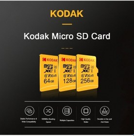 Resim Createtech Kodak 128gb Microsd Kart U3 A1 V30 100mb/s Hızlı 4k Video Kayıt Kamera Drone Telefon Jzr-gy 
