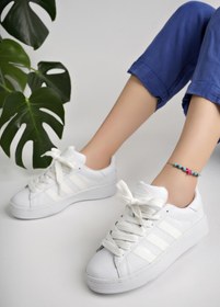 Resim Muggo CAMPÜS Garantili Kadın Ortopedik Günlük Bağcıklı Yürüyüş Koşu Sneaker Spor Ayakkabı 