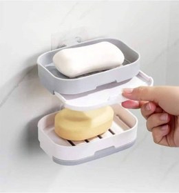 Resim Çift Katlı Drenajlı Sabunluk Renkli 