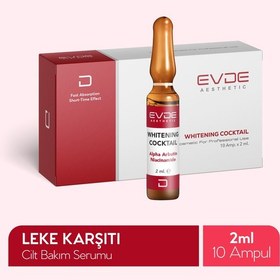 Resim Whitening Cocktail Leke Görünümünü Azaltmaya Yardımcı Aydınlatıcı Serum Niacinamide + Alpha Arbutin 2ml X 10 Ampul 