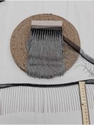 Resim Esteks Dantel ve Tekstil Aksesuarları Şerit Zincir Saçak Zincir Siyah 9 Cm 