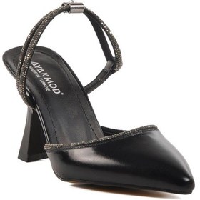 Resim Ayakmod 417603 Z Siyah Taşlı Kadın Topuklu Ayakkabı Stiletto Siyah 