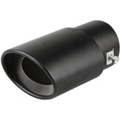 Resim Neevoyu Stainless Steel Siyah Motor Gümüşı Boru Ucu - Düz Tip, 38-53mm Bağlantı Çapı, Motor Güç Ve Ses İyileştirici 
