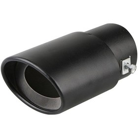 Resim Neevoyu Stainless Steel Siyah Motor Gümüşı Boru Ucu - Düz Tip, 38-53mm Bağlantı Çapı, Motor Güç Ve Ses İyileştirici 