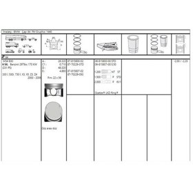 Resim GOETZE ISS 87-70229-STD Piston 84Mm Bp_M54_B30 330I X5 99-04 84Mm 