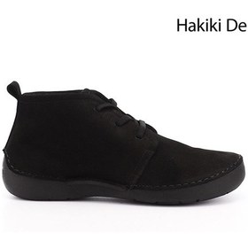 Resim Gönderi(R) Gönderi R Siyah Nubuk Bağcıklı Hakiki Deri Comfort Bot Sıyah Nubuk 