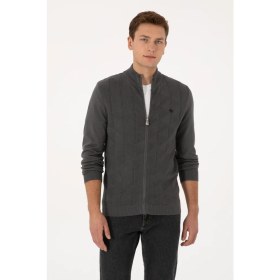 Resim U.s. Polo Assn. Erkek Gri Hırka (Triko) 50315024-VR024 
