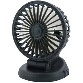 Resim Techmaster Araç Araba Otomobil Mini Vantilatör Fan Pervane Soğutucu 12V FAN20 