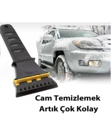 Resim AKS -Araç Buz Kazıyıcı Oto Araba Ön Camı Pencere Kar Temizleyici Kazıma Kış Buz Kırıcı 