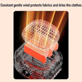 Resim Taşınabilir Mini çamaşır Kurutma Makinesi, iç çamaşırı Için çorap Için Kuru Torbalarla Dijital Ekran Mini Kurutma Makinesi (AB fişi) 