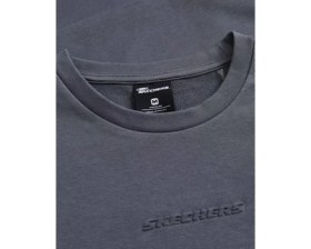 Resim Skechers M Essential Crewneck Sweatshirt Erkek Gri Düz Desenli Modern Tasarım S2610015-3998 