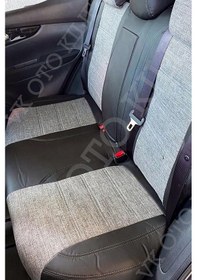 Resim Vk Auto Nissan Qashqai Araca Özel Koltuk Kılıfı Gri-koyugri 