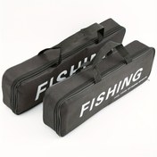 Resim Outdoor Siyah Tek Katmanlı Balıkçılık Ekipmanı Çantası Taşınabilir Mini Kamış Çantası Günlük Kullanım İçin Uygun Balıkçılık Ekipmanı Çantası Yemli Kamış Çantası Çok Fonksiyonlu Kalınlaştırılmış Balık Sapı Çantası Hafif Balıkçılık Ekipmanı Çantası 