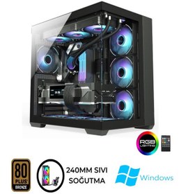 Resim Apphirex Rebirth X50 R5-5500 32 GB 1 TB M2 RX580 8 GB W10P Masaüstü Bilgisayar 