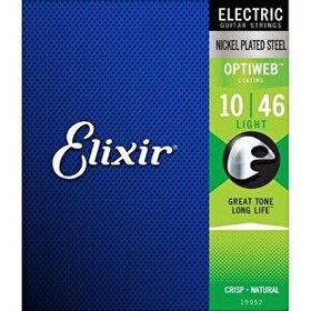 Resim Elixir 19052 Optiweb Light Elektro Gitar Teli (10-46) 
