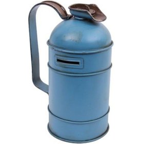 Resim Dekoratif Metal Yakıt Bidonu Kumbaralı Vintage Hediyelik 