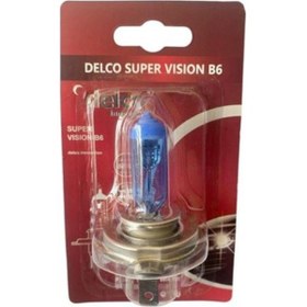 Resim 12v 35 35 H4 43t Cıvalı Ampül Beyaz Delco 