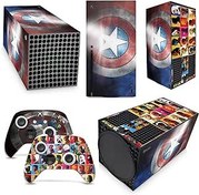 Resim GNG Hero Shield Skins Compatible with Xbox Series X Console Decal Vinal Sticker + 2 Controller Set 