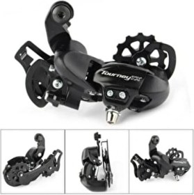 Resim SHIMANO Tourney RD-TX800 Arka Aktarıcı 7-8V Siyah Renkli Hızlı Vites Değişim Performansı 