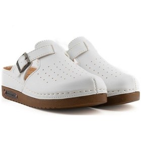 Resim Roy Jones Sabo Kadın Beyaz Mantar Taban Kapalı Terlik 3040 Beyaz 