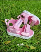 Resim Ege Kids Işıklı Kız Çocuk Pembe Spor Sandalet 