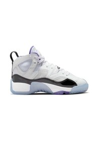 Resim Nike Jordan Jumpman Two Trey Leather Unisex Basketball Shoes Hakiki Deri Basketbol Ayakkabısı Beyaz Beyaz 