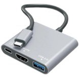 Resim X-Level Xmh7800 X-Hub 3 In 1 Type-C To Hdmı Usb 3.0 Dönüştürücü Adaptör Siyah 