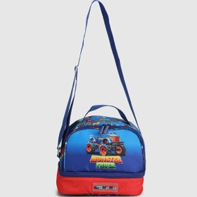Resim Mavi Kaukko Kids L7176 Cube Monster Truck Mavi Beslenme Çantası 
