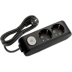 Resim Viko Multi-let 2'li Grup Priz Anahtarlı Topraklı Çocuk Korumalı 5 Metre Siyah - 90137205 