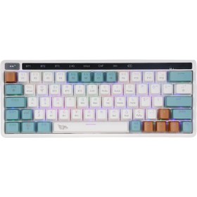 Resim gameagle Airsync Mk-64x1aar Mekanik Kablosuz Rgb Işıklı Oyuncu Klavye 