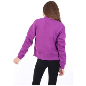 Resim Toontoy Kids Toontoy Kız Çocuk Baskılı Sweatshirt Mor 