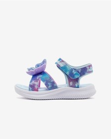 Resim Skechers Jumpsters Sandal Büyük Kız Çocuk Mavi Işıklı Sandalet 303109l Blmt Mavi 