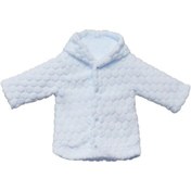 Resim Unisex Bebek Mavi Kapşonlu Velboa Hırkası Mavi 