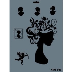 Resim Mey İthalat Mey Ithalat® Rich New Seri N-191 Stencil 35X25 cm 