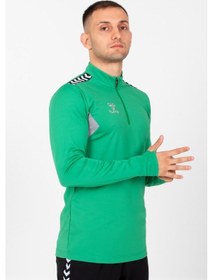 Resim Hummel Otantik Antrenman Eşofman Üstü Koyu Yeşil 