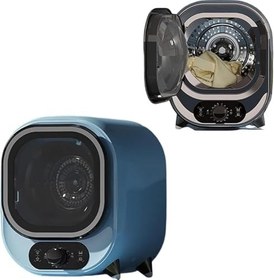 Resim Küçük Çamaşır Kurutma Makinesi, Taşınabilir Kondansatlı Kurutucu, 5 Kg Havalandırmalı Mini Santrifüj, Tezgah veya Duvar İçin İdeal, Kompakt, A, 220V 