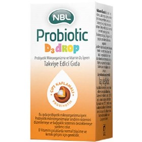 Resim NBL Probiotic D3 Drop 7,5 ml 