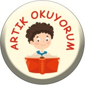 Resim ebuhediye Artık Okuyorum Rozeti 20 Adet (ERKEK) 