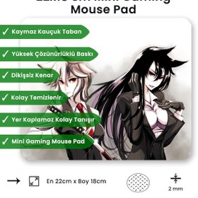 Resim Anime Warrior 22x18cm Mp442218 İlyuka Mini Boy Gaming Mousepad 
