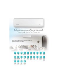 Resim Alarko Flair FLR-BSP2401HW8 WIFI 24000 BTU R32 Duvar Tipi Split Inverter Klima 