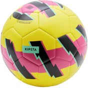 Resim Öğretici Futbol Topu - 5 Numara - Sarı / Pembe - Learning Ball 