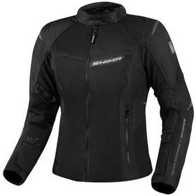 Resim Shima Rush 2.0 Lady Vent Korumalı Kadın Motosiklet Montu Siyah 