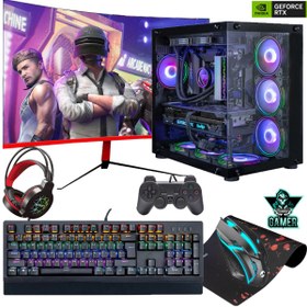 Resim GAMELİNE ELS41 RYZEN 5 5500 16GB DDR4 500GB SSD RTX3060 12GB 24" CURVED OYUNCU MASAÜSTÜ BİLGİSAYAR 