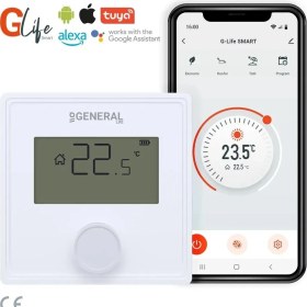 Resim General GAIA HT25 RF SMART Kablosuz Akıllı Oda Termostatı 