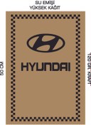 Resim duha trend 35x50 120 Gr. Kraft Kağıt Oto Paspası Hyundai Dikey 100 Adet 