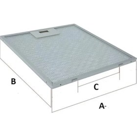 Resim Lidyahan Store Filtre 28 x 37 cm Teka Dep-60 Davlumbaz Filtresi (Alüminyum) 