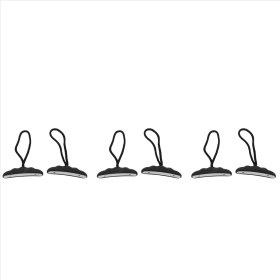 Resim Bueattuh 6pcs Kayak Güçlü T-Handle Design Ultra Ağır Dereceli Bungee Kayak Değiştirme Kurulum Kitini Işaretler (Yurt Dışından) 