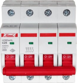 Resim Himel 4x25A 4.5kA C Eğrisi Otomatik Sigorta 