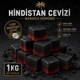 Resim Hindistan Cevizi Nargile Kömürü 1kg 