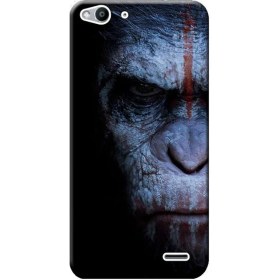 Resim Ceppare Vodafone Smart 6 Ultra Kılıf Desen Baskılı Silikon Kapak Maymun Face STK:147 